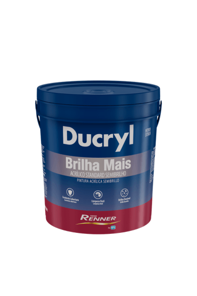 Tinta Renner Acríico Semi Brilho Ducryl 3,6 Litros Branco